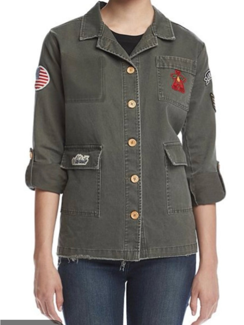 Living Doll Los Angeles military-style jacket small